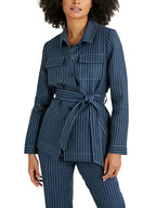 Saharienne Raye - Bleu Fonce Raye - Femme