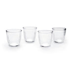 Lot De 4 Gobelets Bas - Transparent
