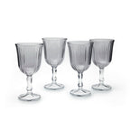 Lot De 4 Verres À Vin - Gris Foncé