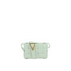 Bottega Veneta Intreccio Leather Shoulder Bag - Green - Femme
