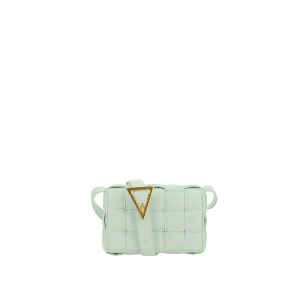 Bottega Veneta Intreccio Leather Shoulder Bag - Green - Femme