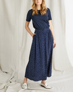 Jupon Pois Bleu - Bleu Moyen Imprime - Femme