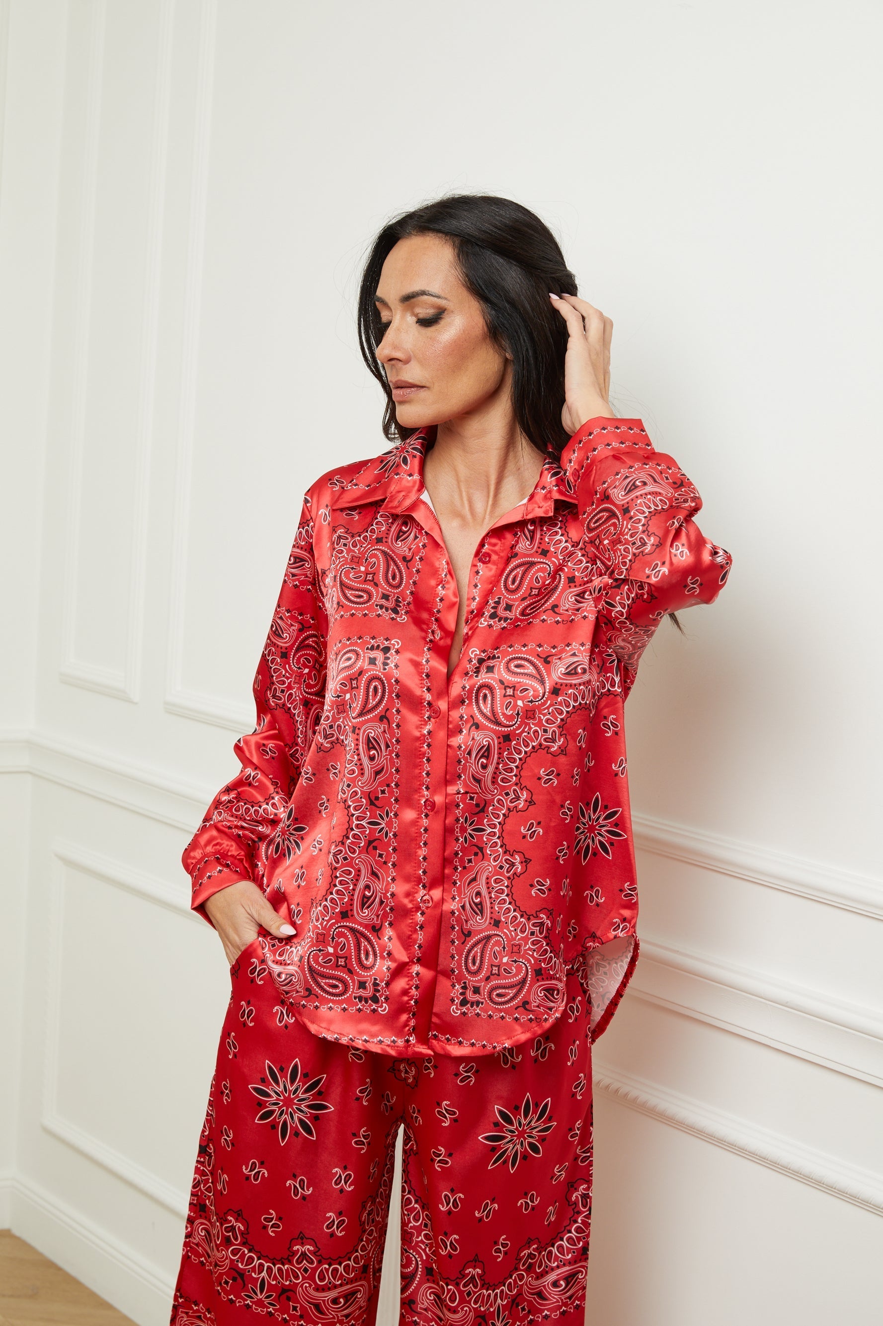 Chemise Bandana - Rouge