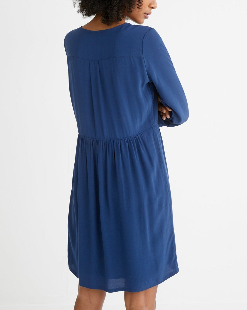 Robe Unie Ml Co - Bleu Fonce Uni 3 - Femme