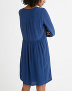 Robe Unie Ml Co - Bleu Fonce Uni 3 - Femme