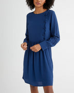 Robe Unie Ml Co - Bleu Fonce Uni 3 - Femme