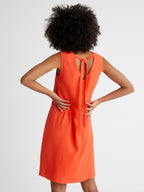 Robe Courte Noe - Orange Vif Uni - Femme
