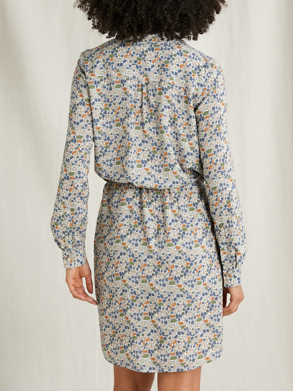 Robe Lib Poppy - Bleu Fonce Imprime - Femme