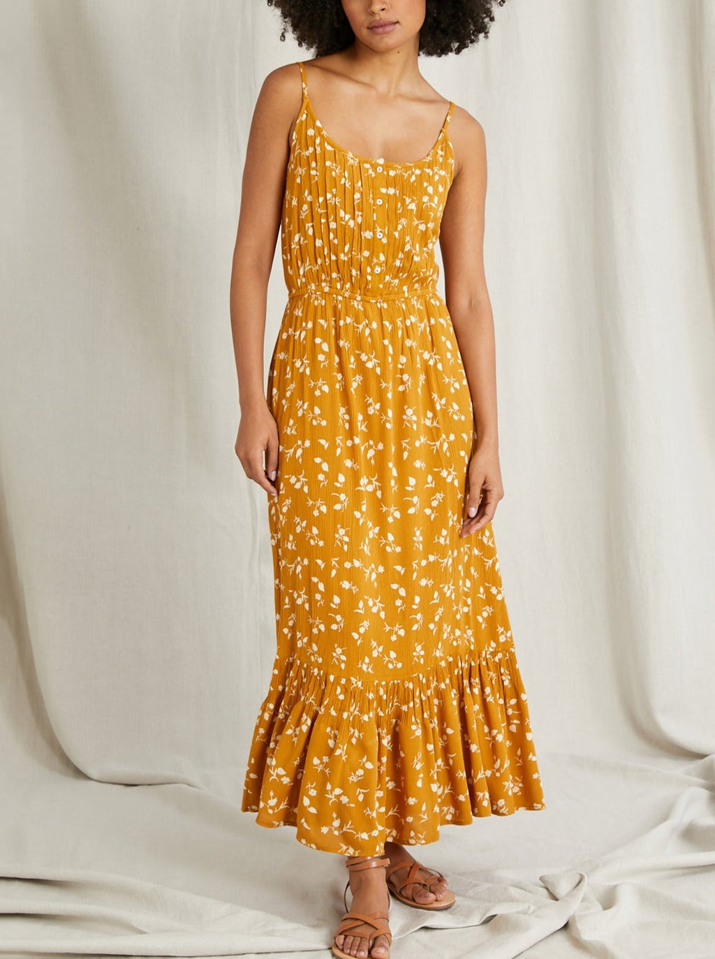Robe Isadora Ja - Jaune Fonce Imprime - Femme