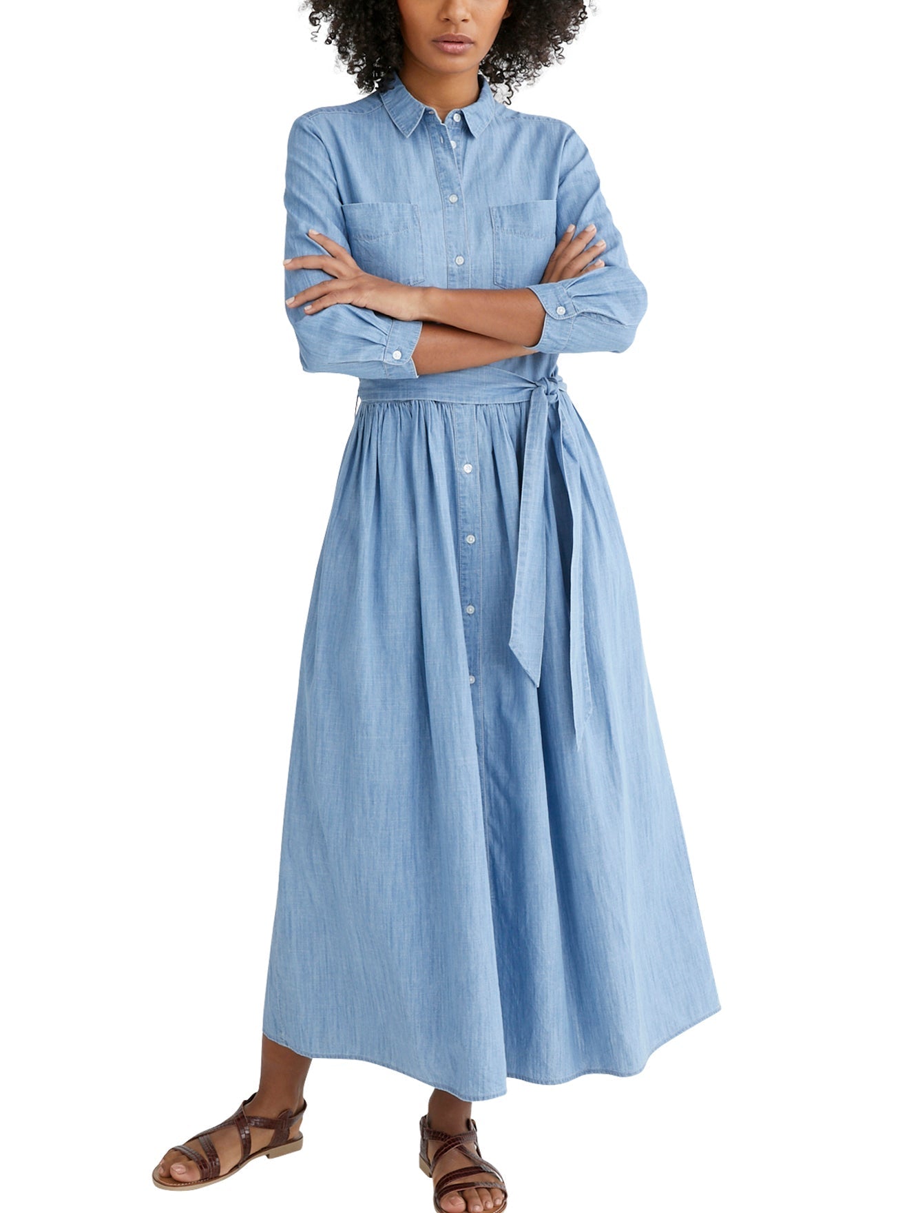 Robe L Denim Li - Bleu Clair DelaVeste - Femme