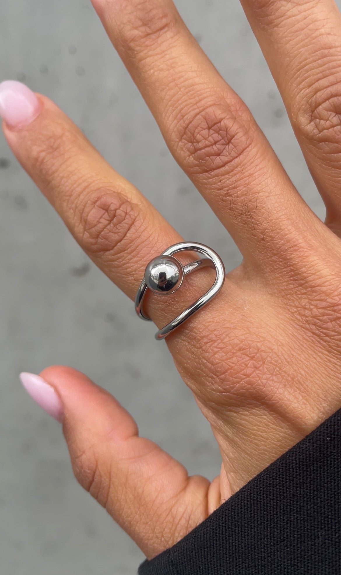 Bague Pearl Grunge