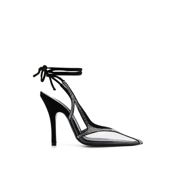 Escarpins - The Attico Venus Chrome Slingback - Black