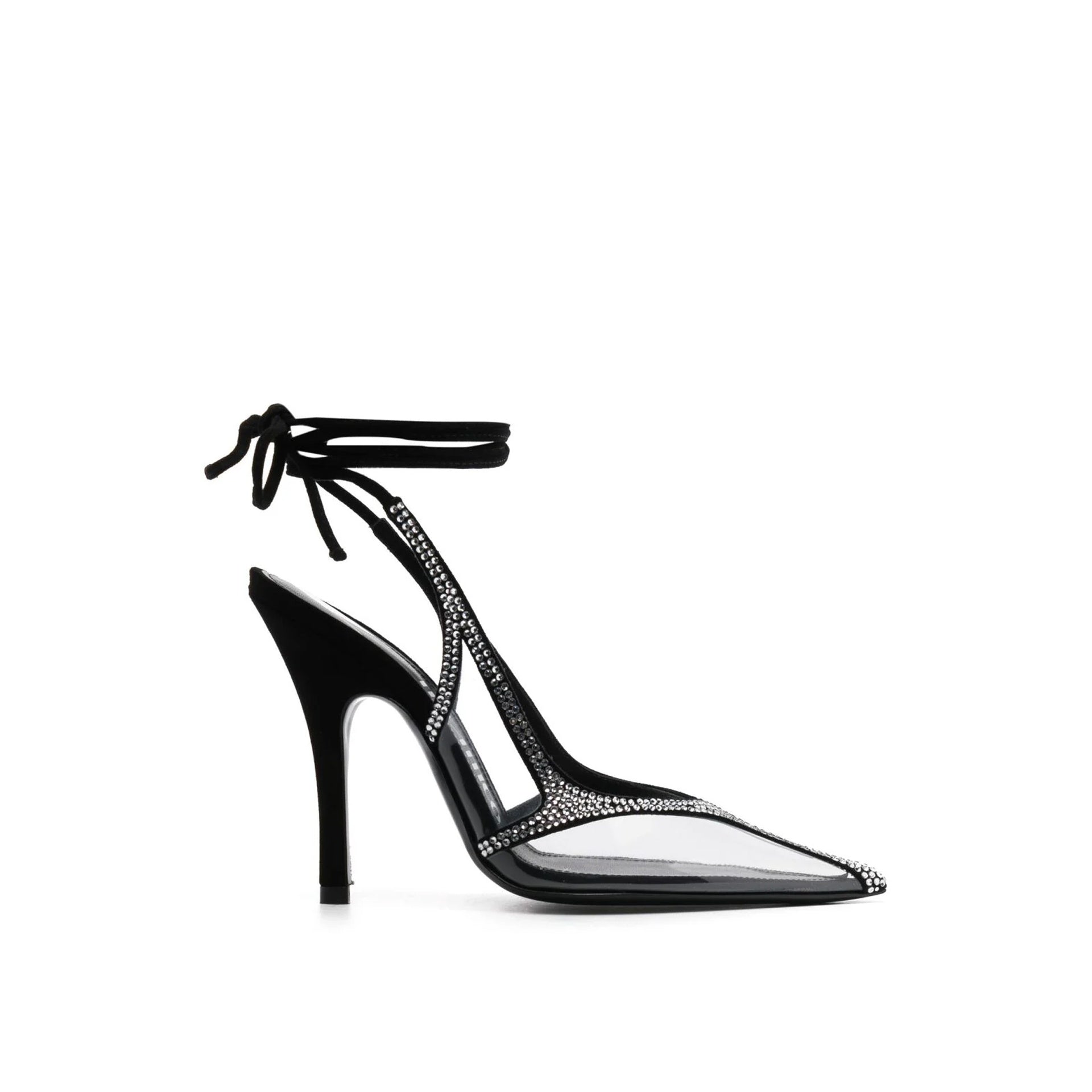 Escarpins The Attico Venus Chrome Slingback - Black - Femme