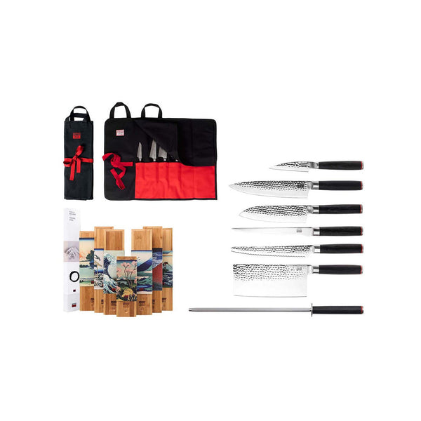 Ensemble Complet De Couteaux - Collection Pakka - 6 Pièces