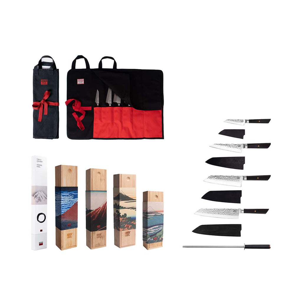 Ensemble Complet De Couteaux - Collection Bunka - 6 Pièces