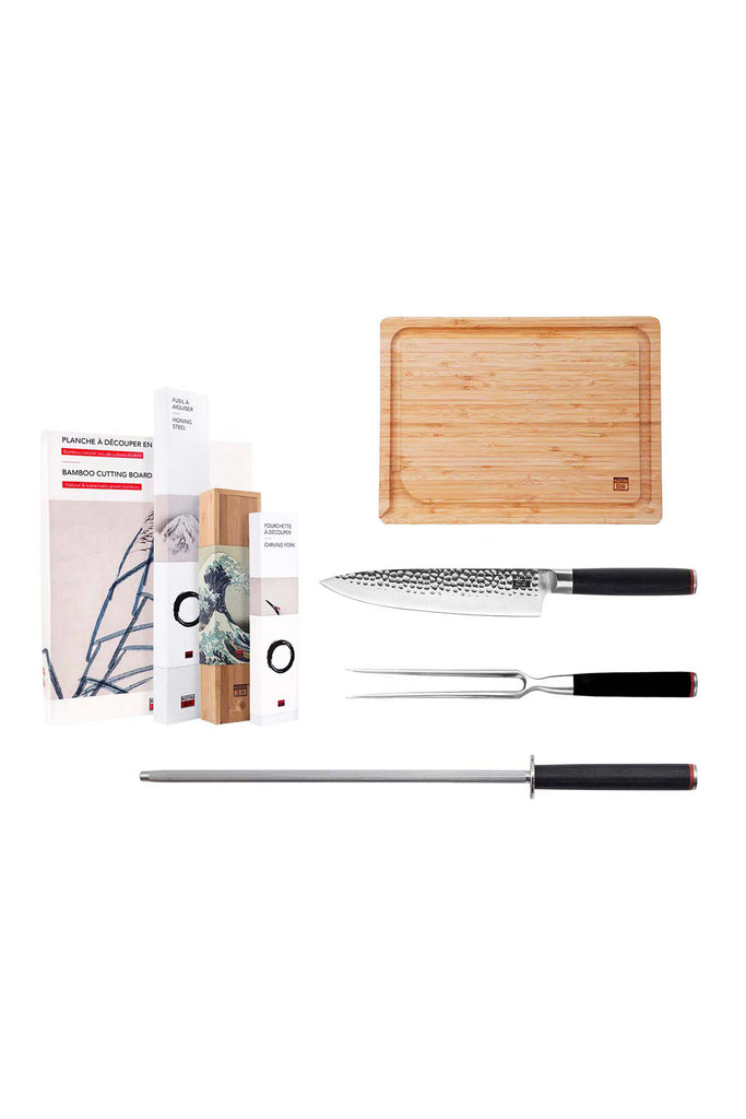Set Barbecue De Couteaux - Collection Pakka - 4 Pièces