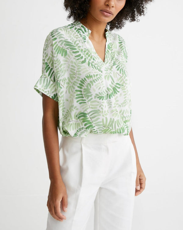 Top Imp Fougere - Vert Moyen Imprime - Femme