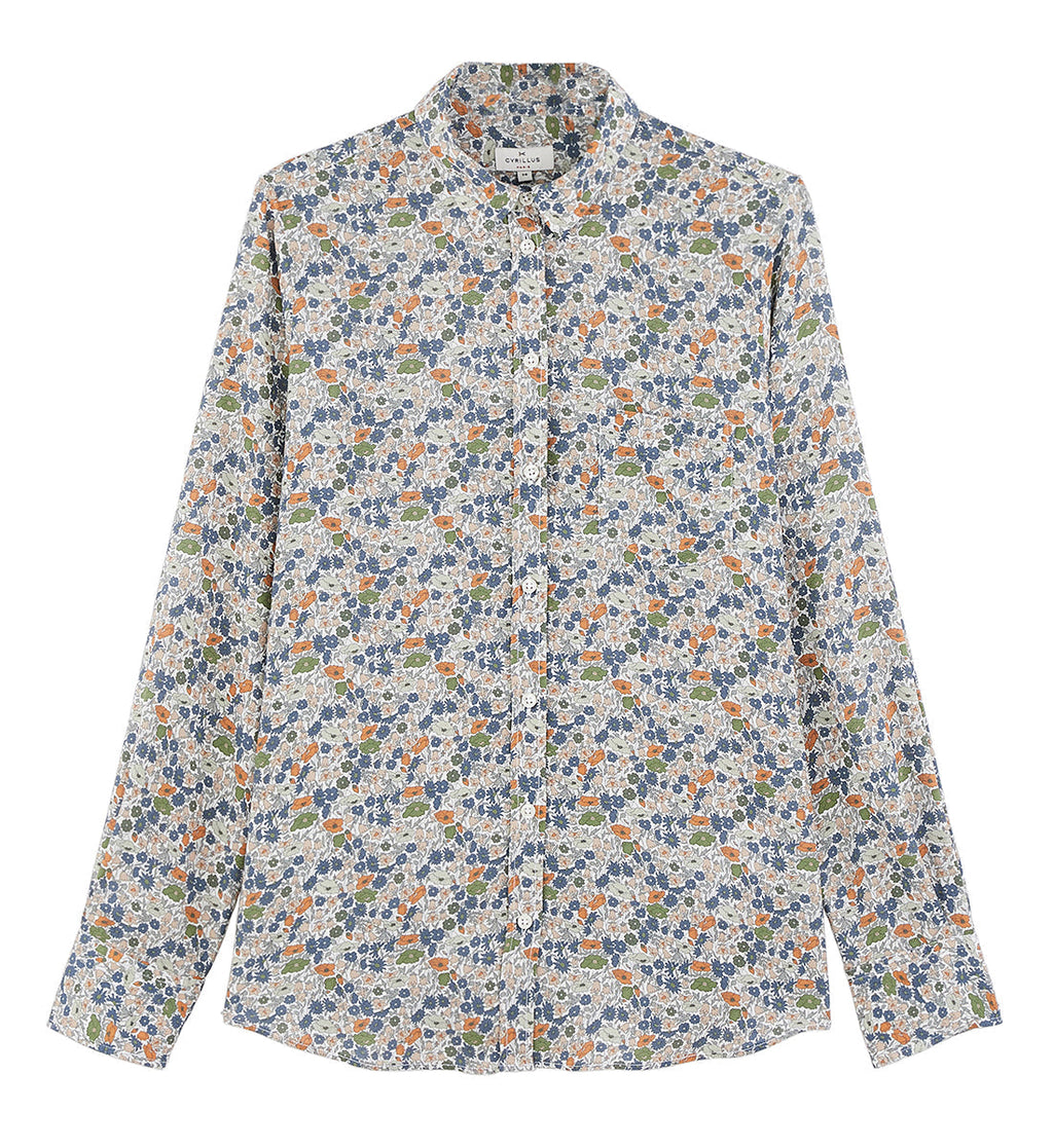 Chemise Ico Libert - Bleu Fonce Imprime - Femme