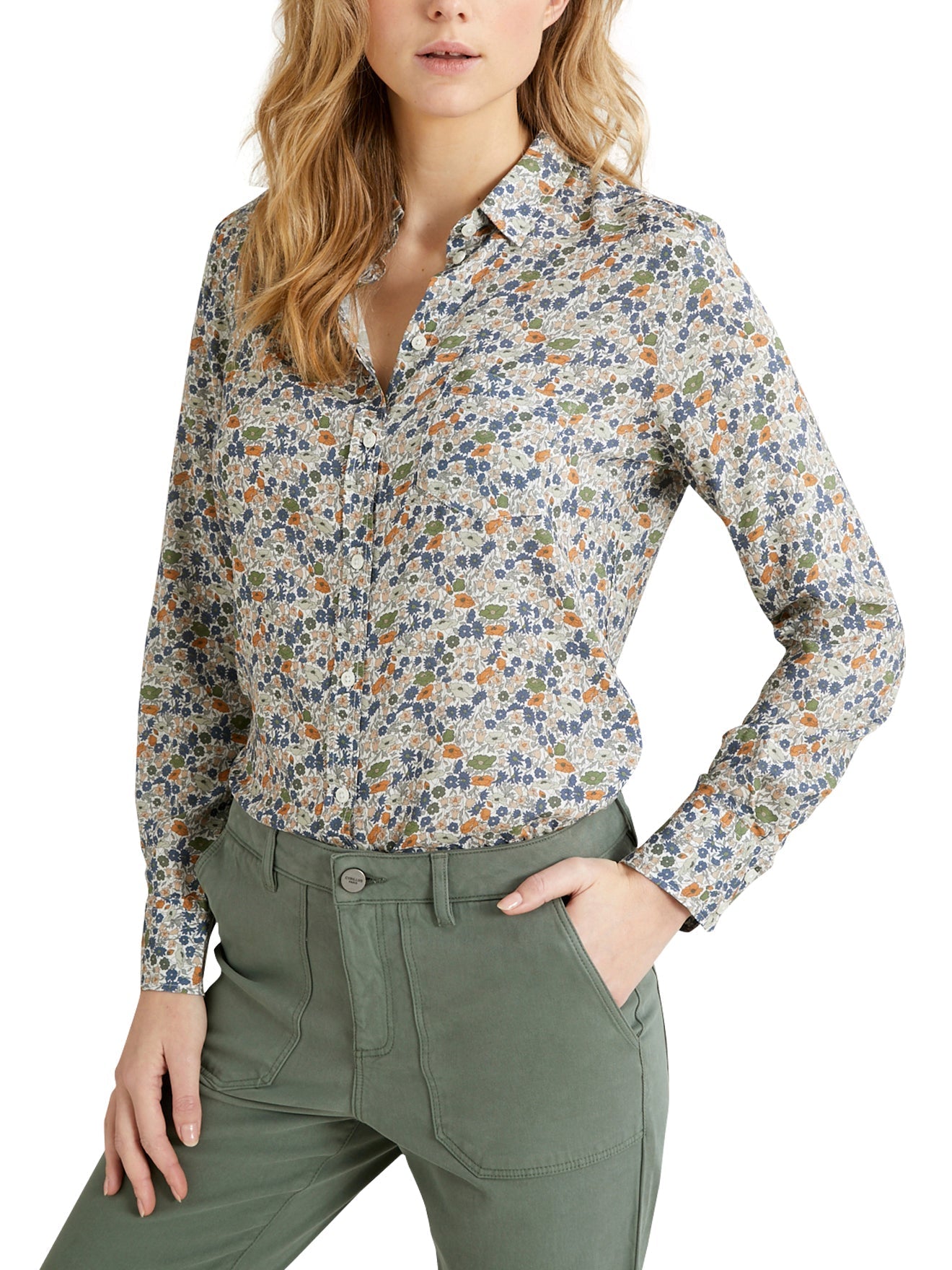 Chemise Ico Libert - Bleu Fonce Imprime - Femme