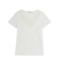 T-shirt Plastron Mac - Blanc Moyen Uni - Femme