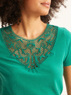 T-shirt Plastron Mac - Blanc Moyen Uni - Femme