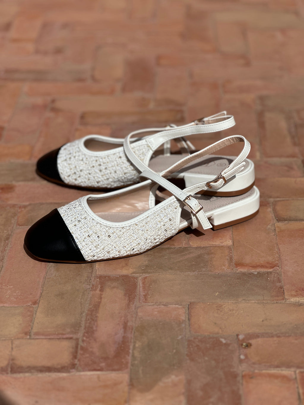 Slingback Maria - Blanc