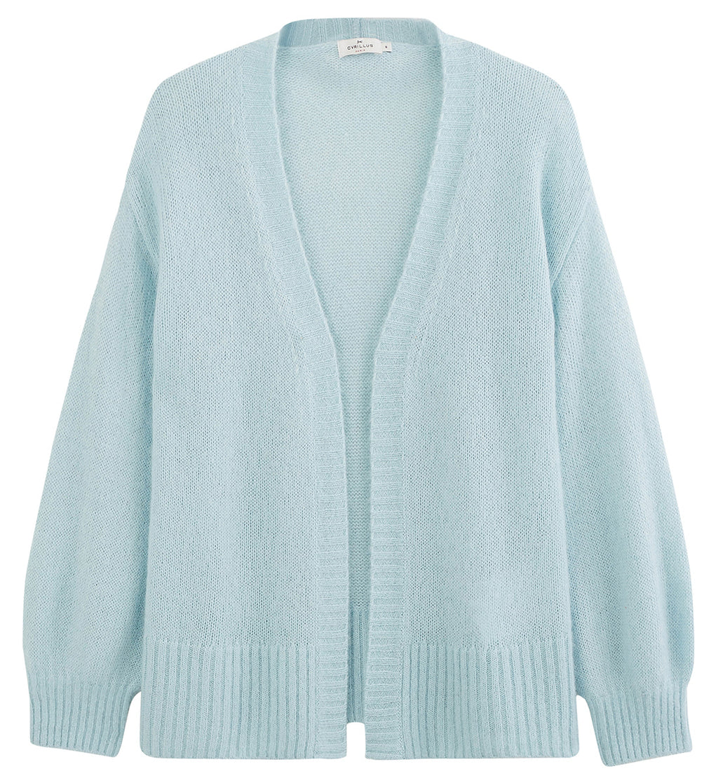 Cardigan Mohair - Bleu Clair - Femme