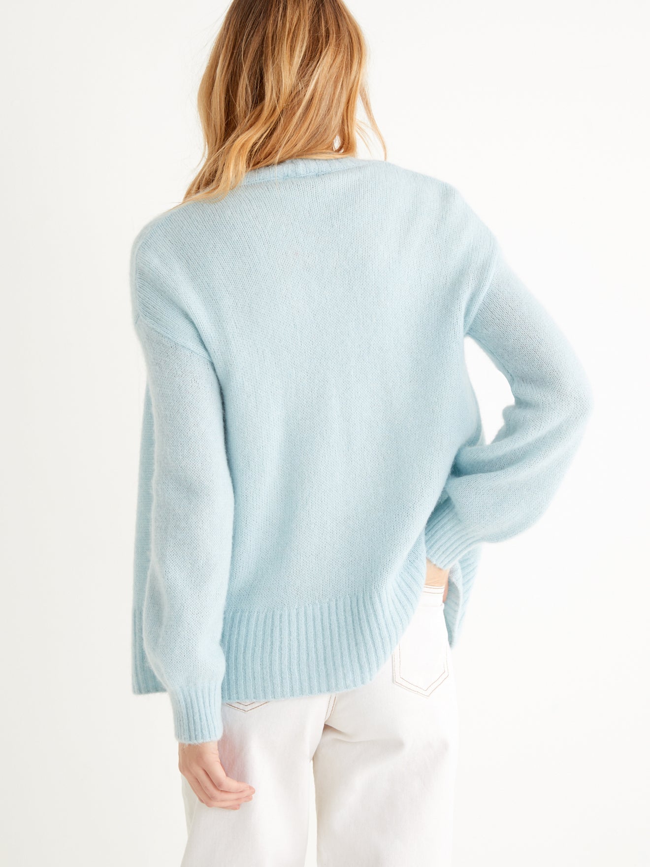 Cardigan Mohair - Bleu Clair - Femme