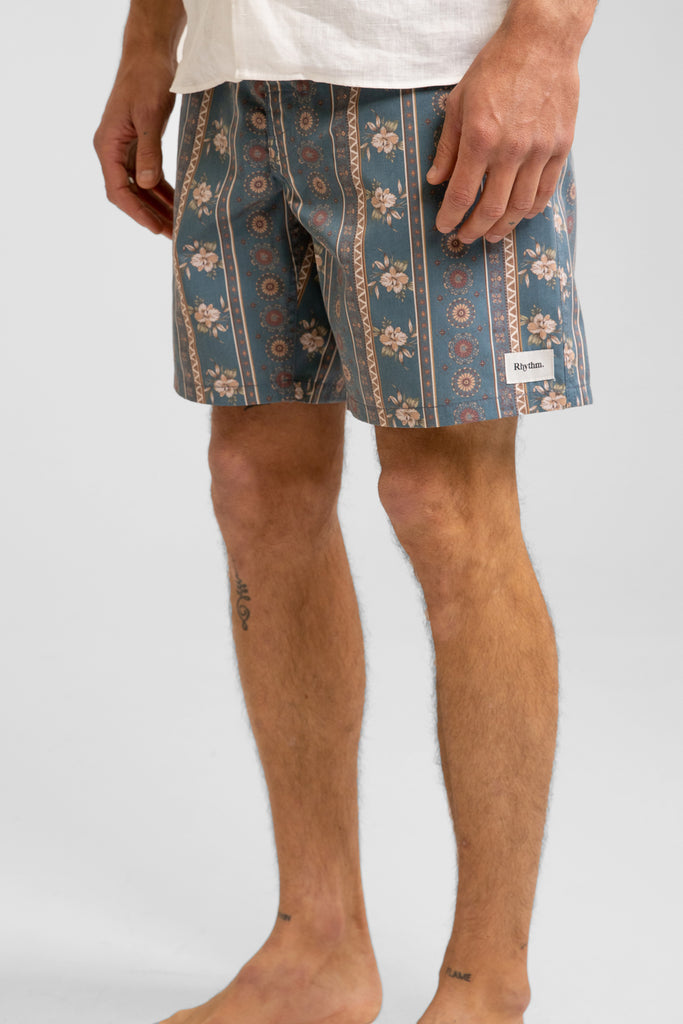 Rhythm - Short De Bain Vintage Stripe Trunk - Slate - Homme