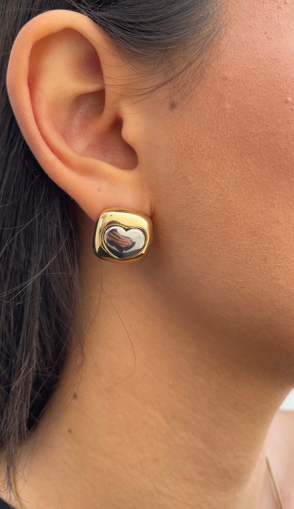 Boucles D'Oreilles Squares Heart