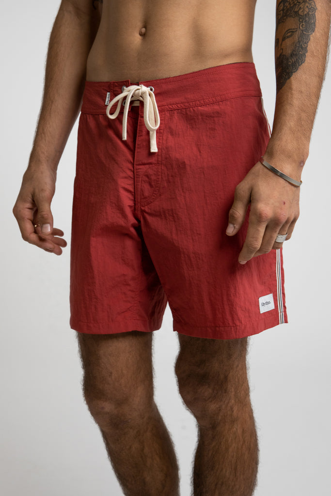 Rhythm - Short De Bain Heritage Trunk - Auburn - Homme