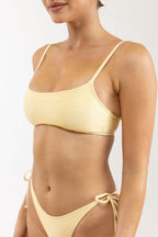 Rhythm - Haut de Maillot Noumea Crop - Daffodil - Femme