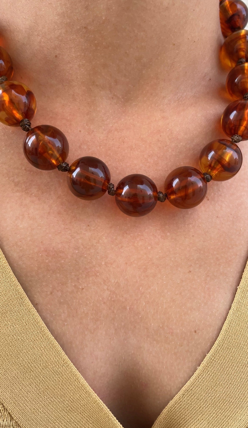 Collier Terracotta Pearl