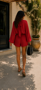 Combi Short Côme Rouge