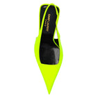 Escarpins Saint Laurent Kiss 105 Slingback - Yellow - Femme