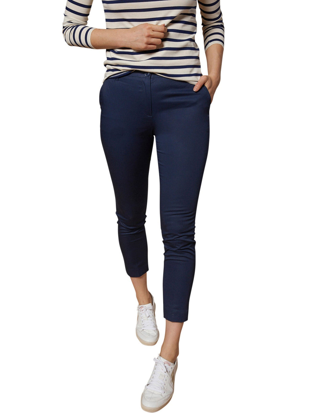 Pantalon Cig Satin De Co - Beige Clair Uni - Femme