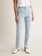 Cyrillus - Pantalon Cargo Raye - Bleu Moyen Raye - Femme