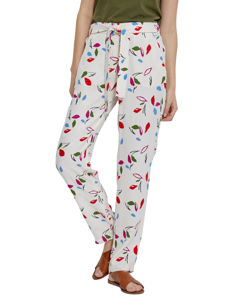 Cyrillus - Pantalon Mathis - Blanc Moyen Imprime 3 - Femme