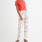 Cyrillus - Pantalon Mathis - Blanc Moyen Imprime 3 - Femme