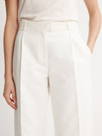 Pantalon Structure - Blanc Moyen Grise - Femme