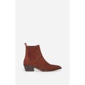 Vanessa Bruno - Bottines Santiags En Cuir Suéde - Cognac