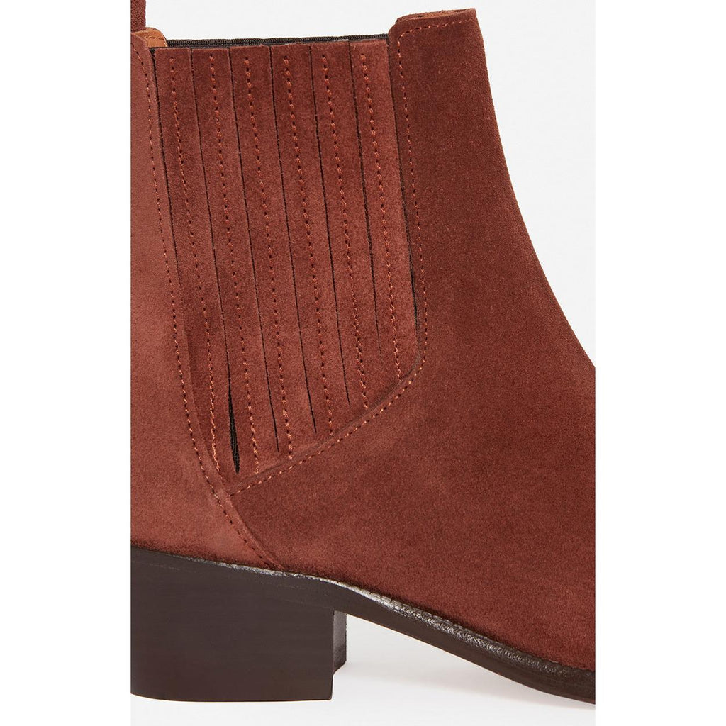 Vanessa Bruno - Bottines Santiags En Cuir Suéde - Cognac