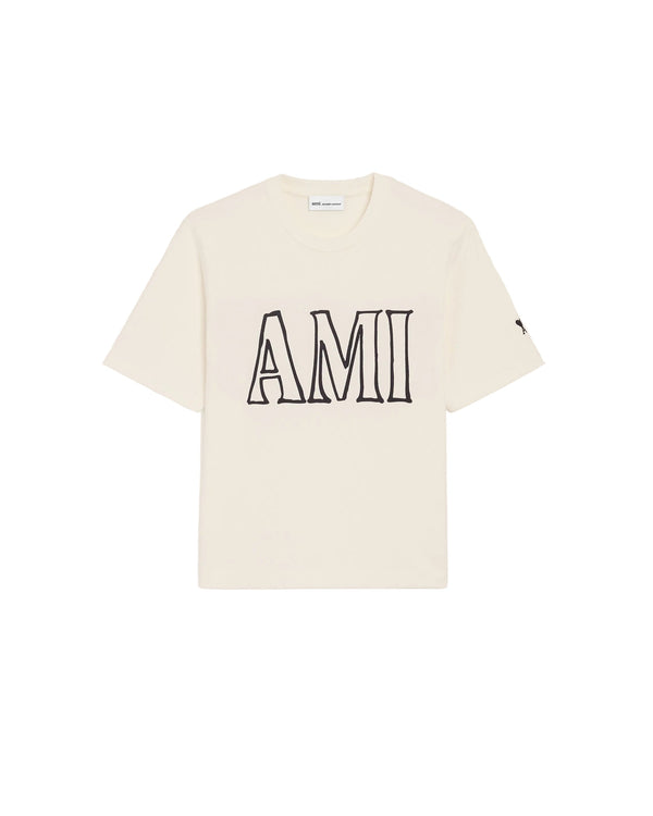 Ami Paris - T-Shirt Print – Blanc