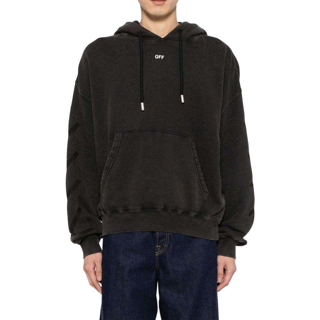 Sweatshirt Off-White St. Matthew Over Cotton Hoodie - Black - Homme