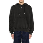 Sweatshirt Off-White St. Matthew Over Cotton Hoodie - Black - Homme