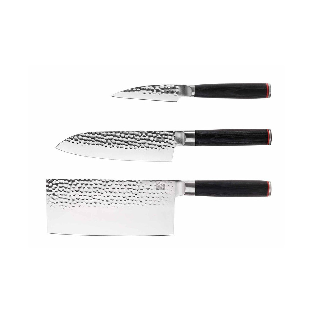 Set Asiatique De Couteaux - Collection Pakka - 3 Pièces