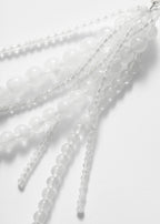Boucles D'Oreilles Pendantes P Siv - Blanches