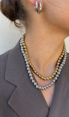 Collier Metal Pearl