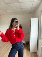 Cardigan Charlie Rouge