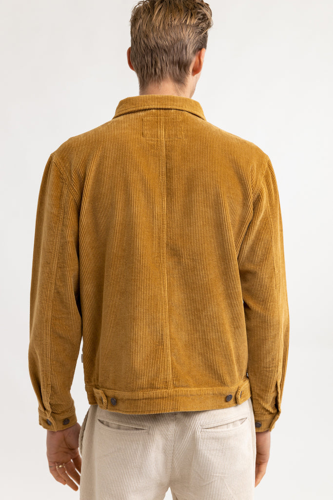 Rhythm - Veste Cord Trucker - Camel - Homme